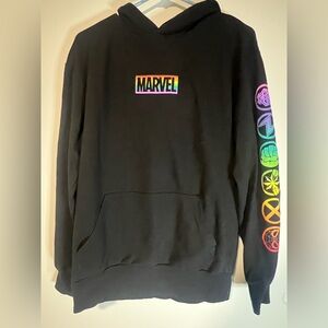 Marvel Rainbow Logo Hoodie Small